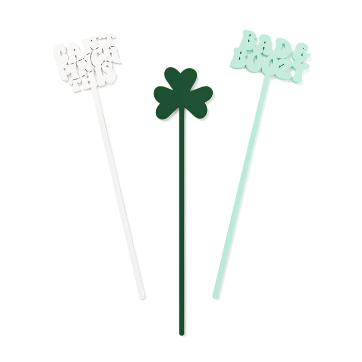 St. Patrick's Day Drink Stirrers, Set of 12