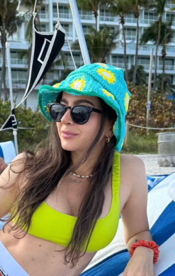 The Tulum Flower Crochet Hat by Jocelyn