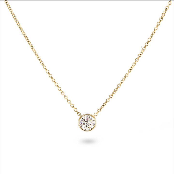 Vega Solitaire Necklace - Multiple Sizes by Brilliant Carbon