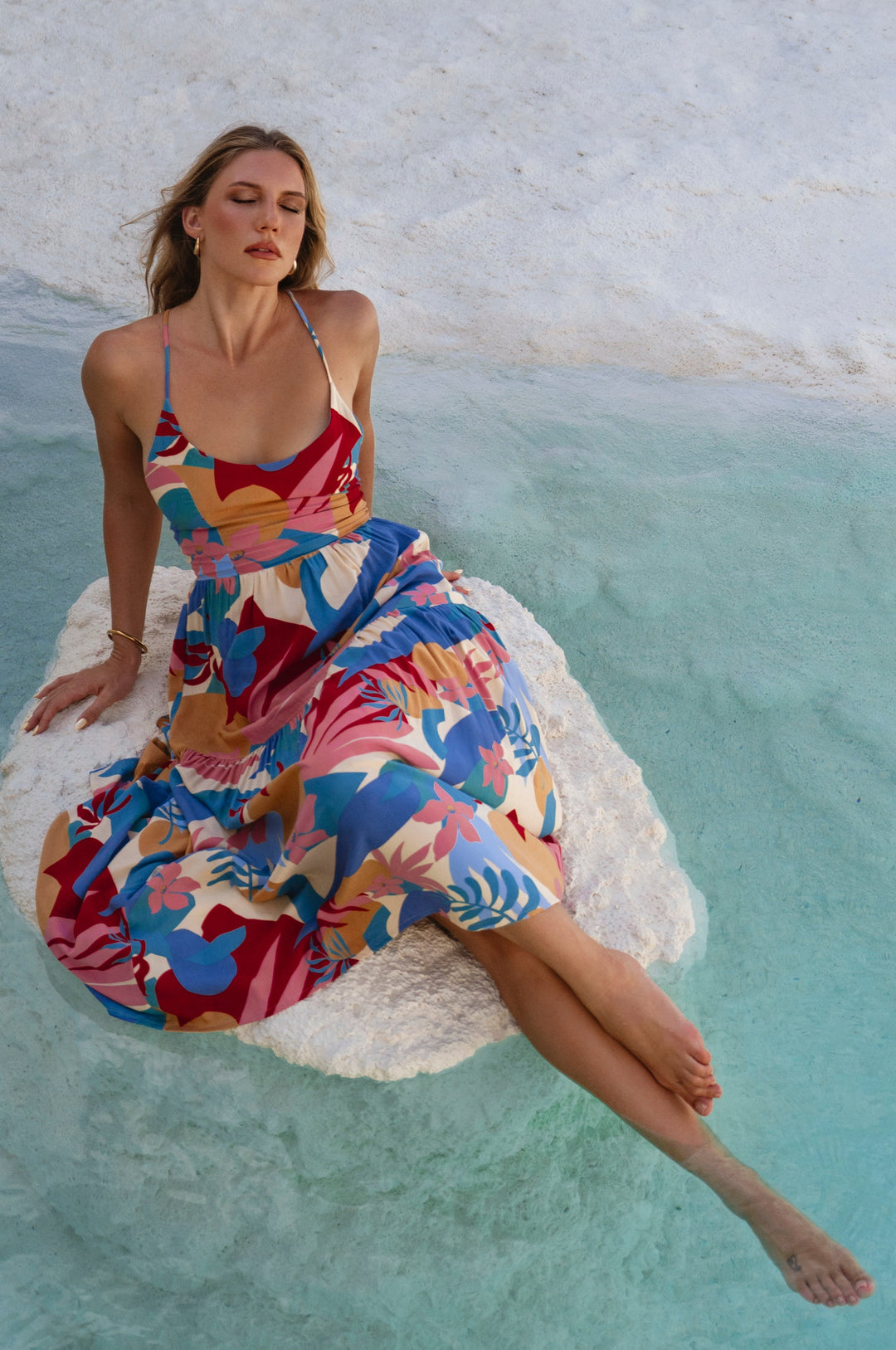 Sea Dreamer Strappy Midi Dress by Bali ELF