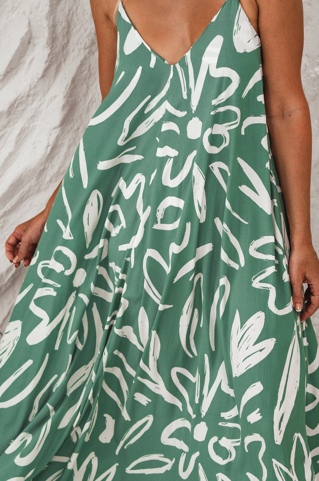 Silky Wind Strappy Maxi Dress by Bali ELF