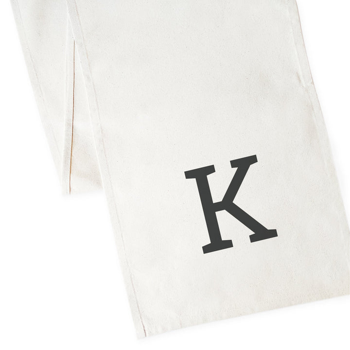 Personalized Monogram Cotton Canvas Table Runner by The Cotton & Canvas Co.