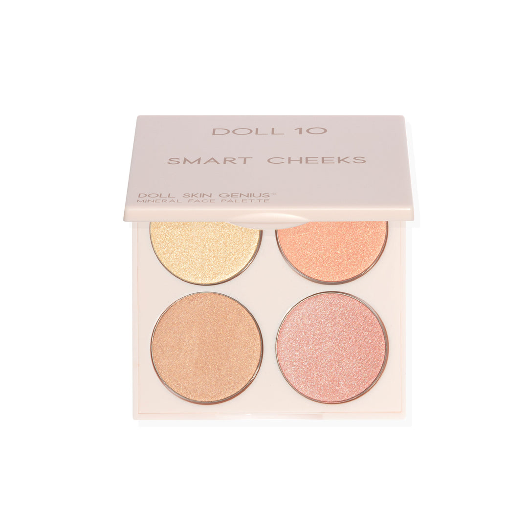 Smart Cheeks Mineral Face Talc-Free Palette by Doll 10 Beauty