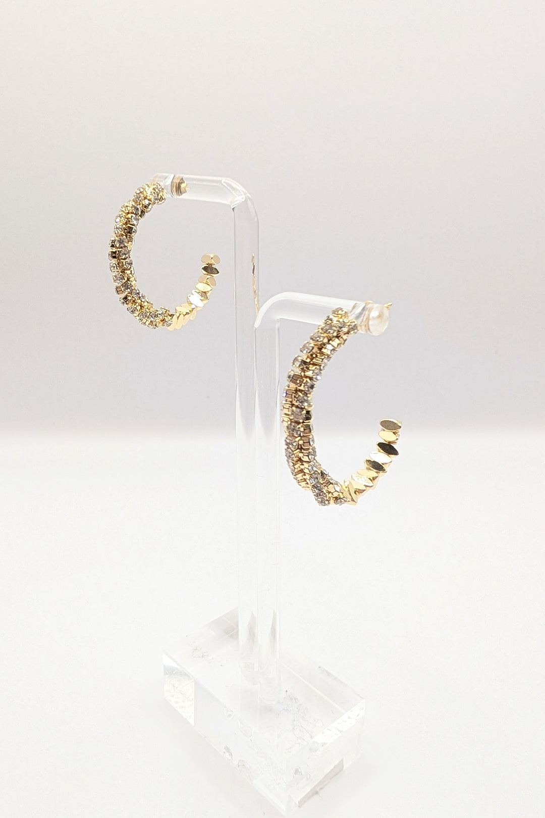 Sparkle Hoop Crystal Earrings