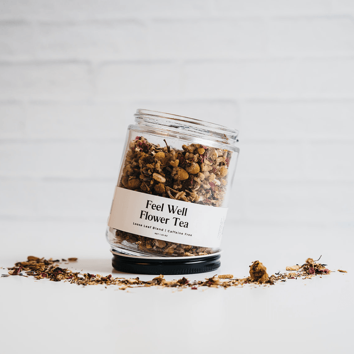Feel Well Flower Tea - Glass Jar by Giften Market