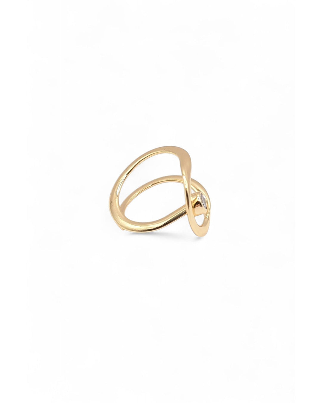 Stellar Wrap Ring with CZ Crystal