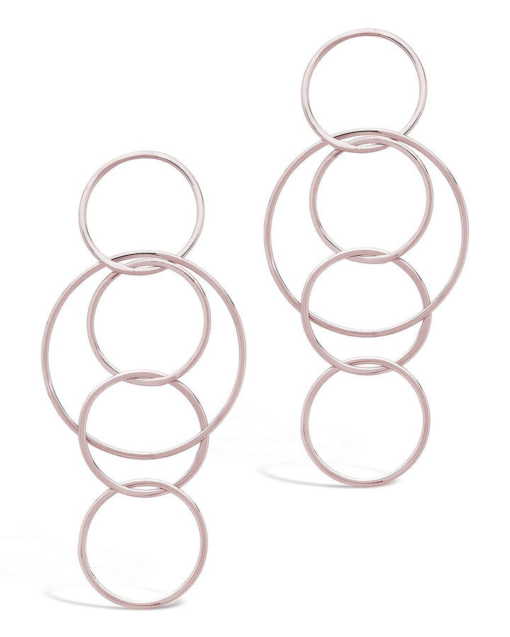 Linked Hoop Drop Earrings by Sterling Forever