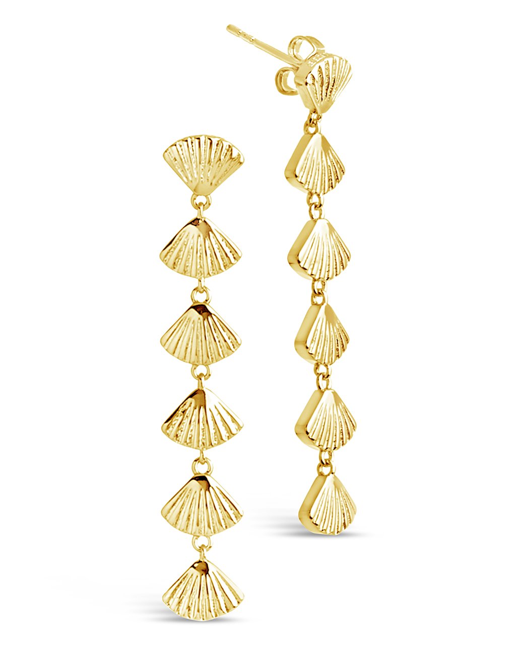 Scallop Shell Drop Earrings by Sterling Forever