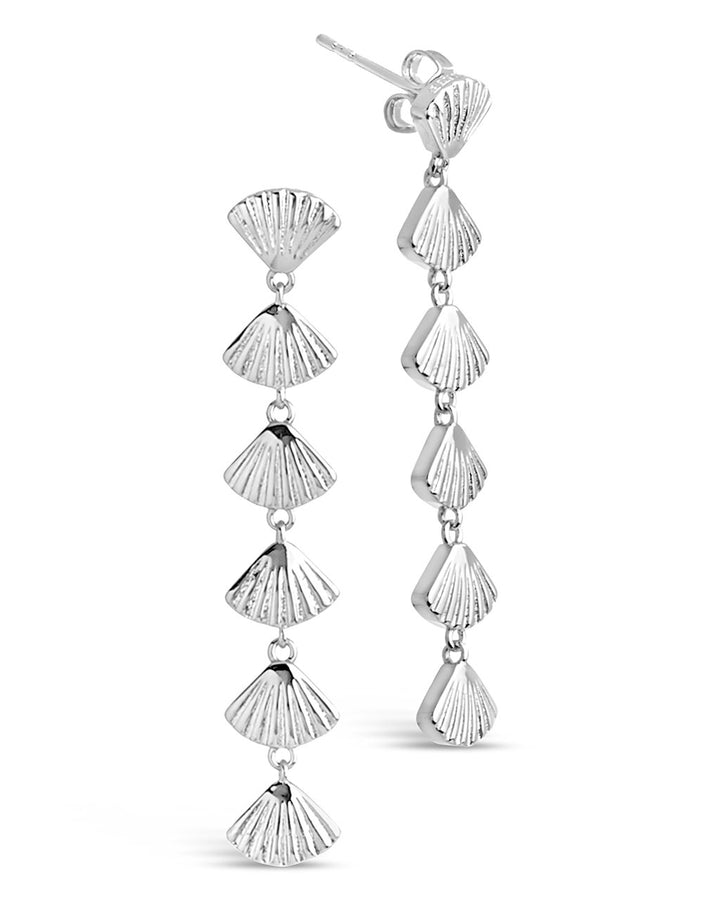 Scallop Shell Drop Earrings by Sterling Forever