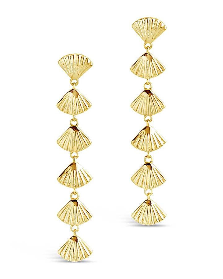 Scallop Shell Drop Earrings by Sterling Forever