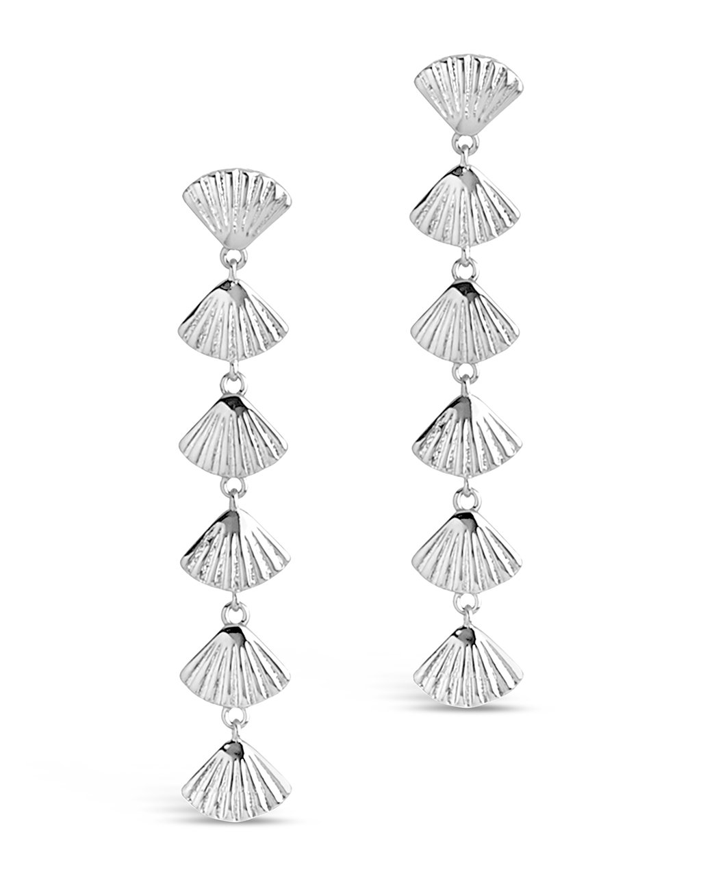 Scallop Shell Drop Earrings by Sterling Forever