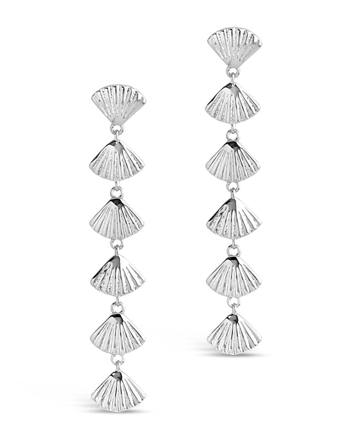 Scallop Shell Drop Earrings by Sterling Forever