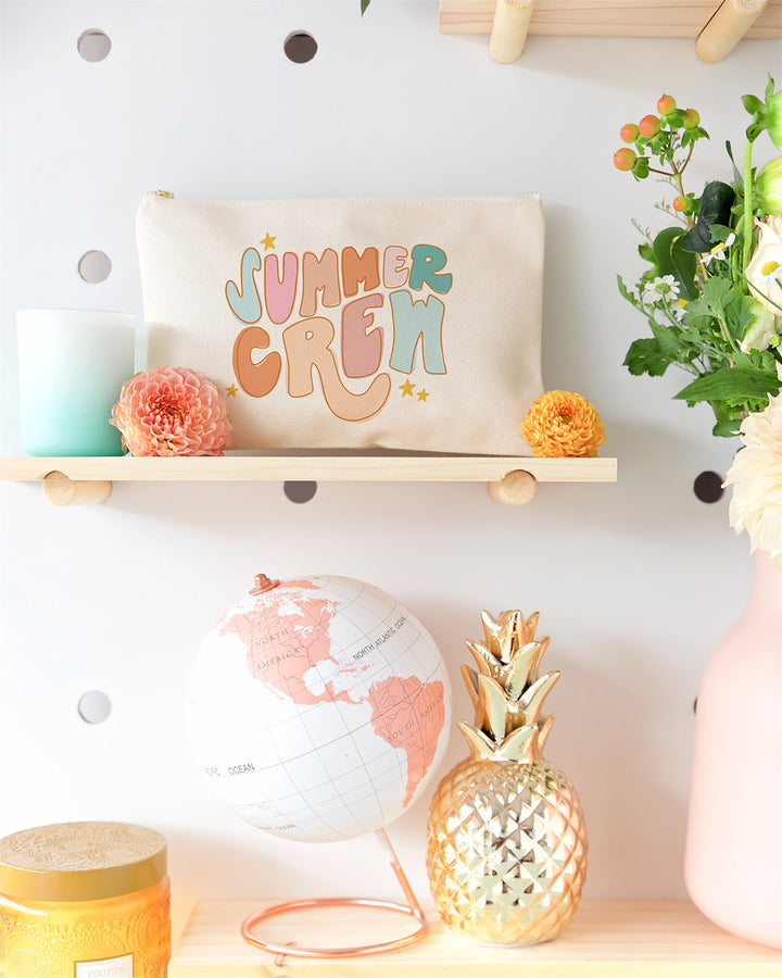 Summer Crew Cotton Canvas Cosmetic Bag