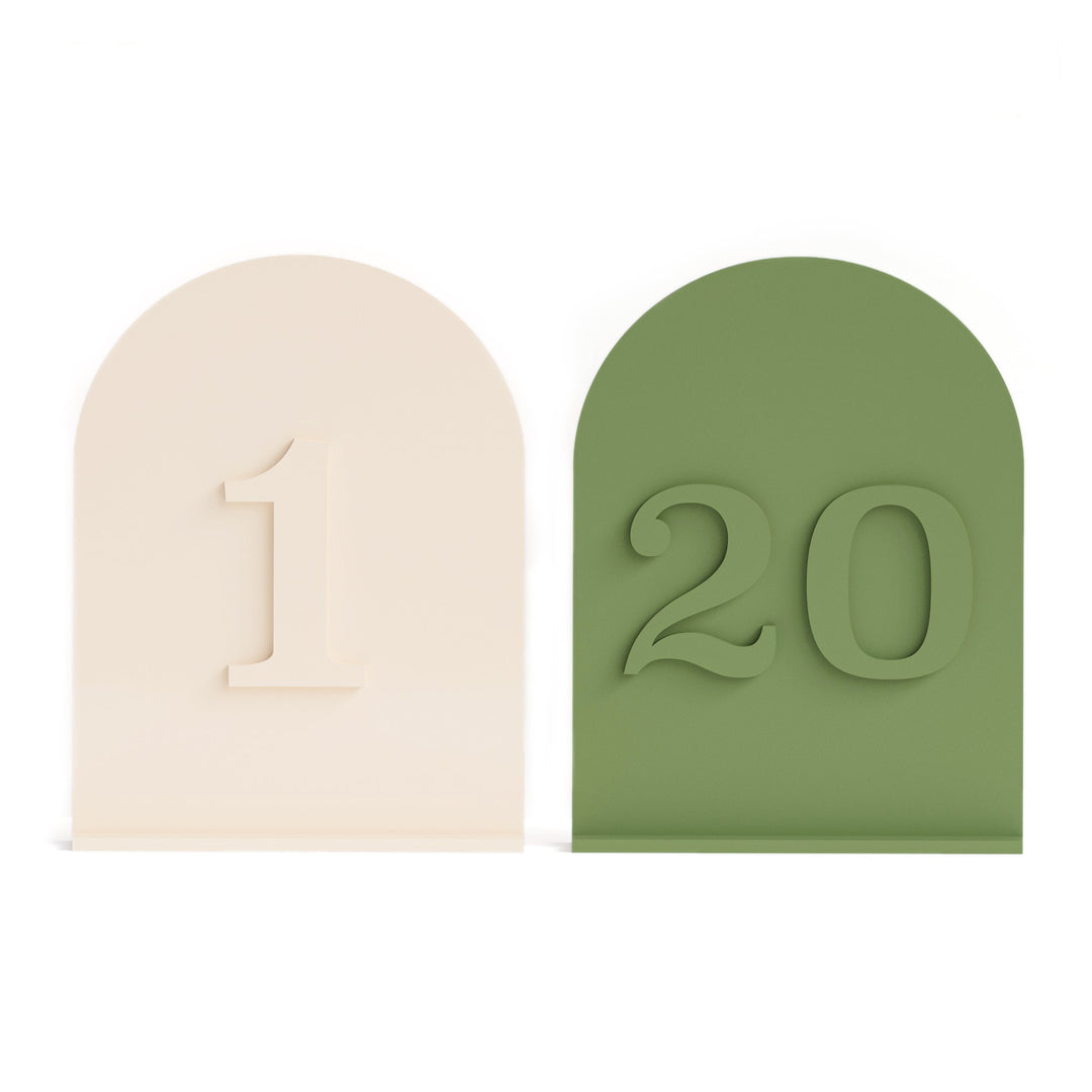 Acrylic Arch Table Number