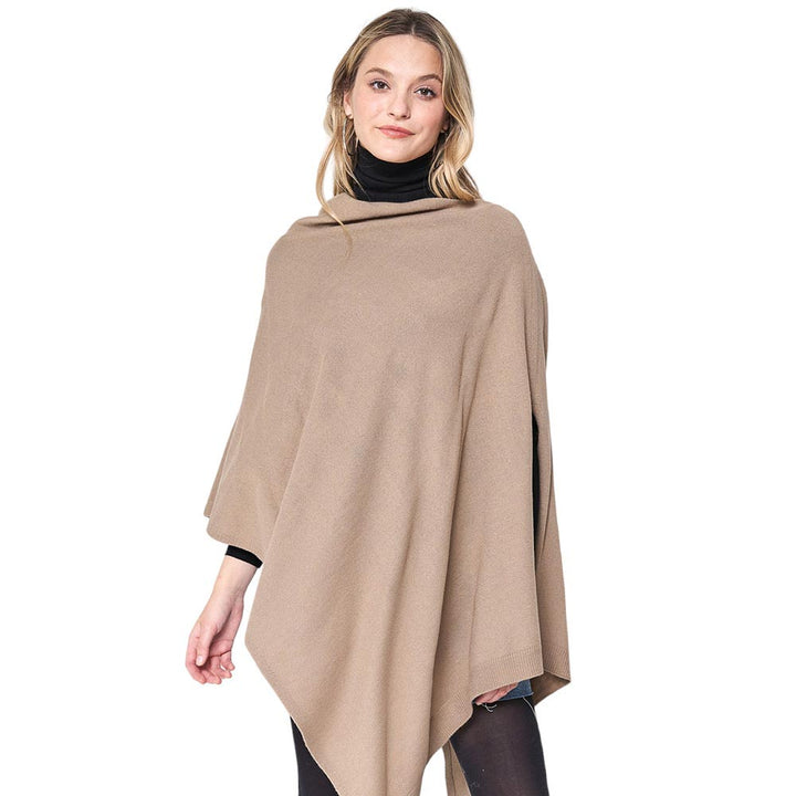 Solid Scarf Poncho by Madeline Love