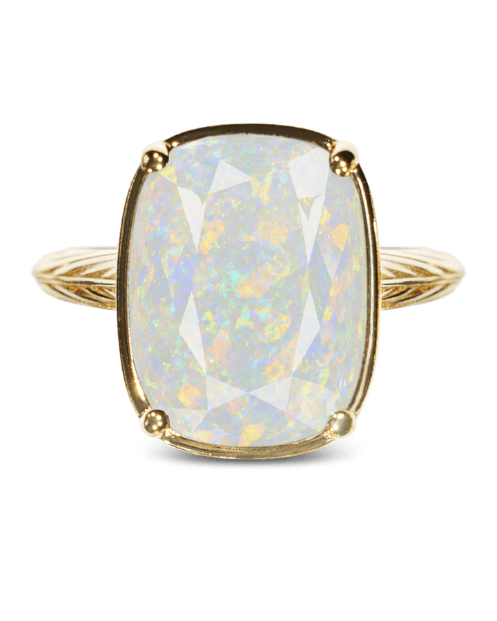 Opal Elongated Cushion Cocktail Ring