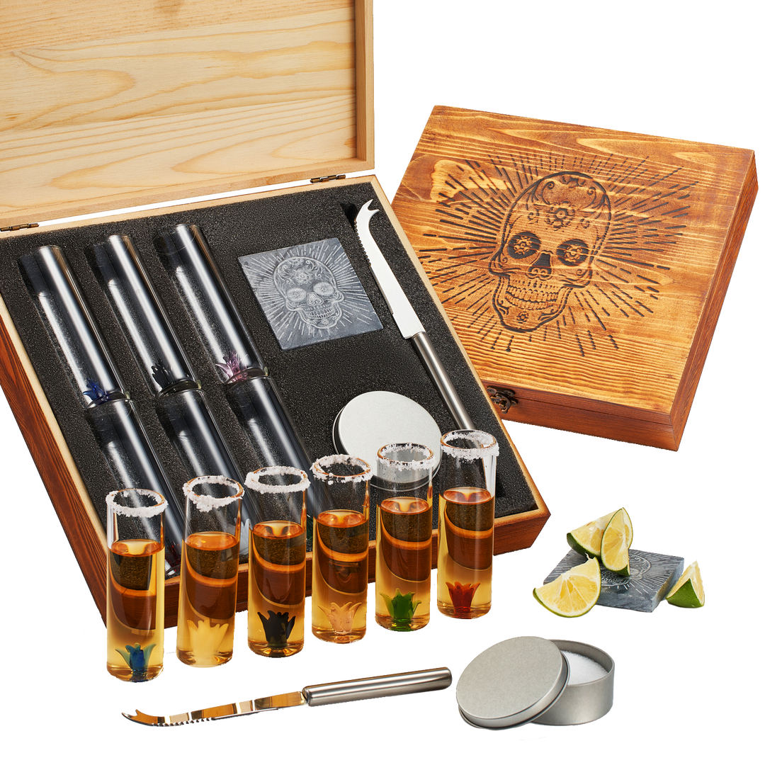 Tequila Shot Glass & Salt Gift Set