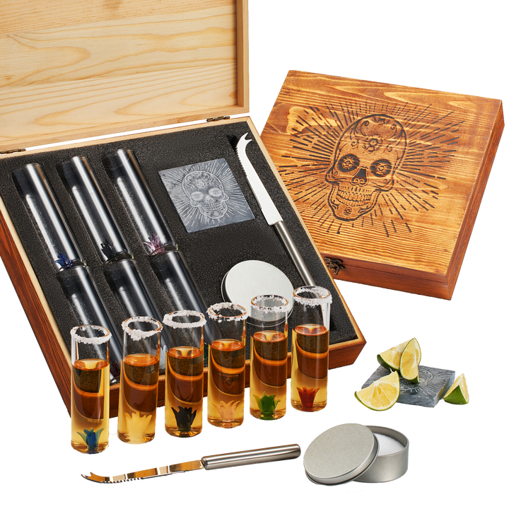 Tequila Shot Glass & Salt Gift Set