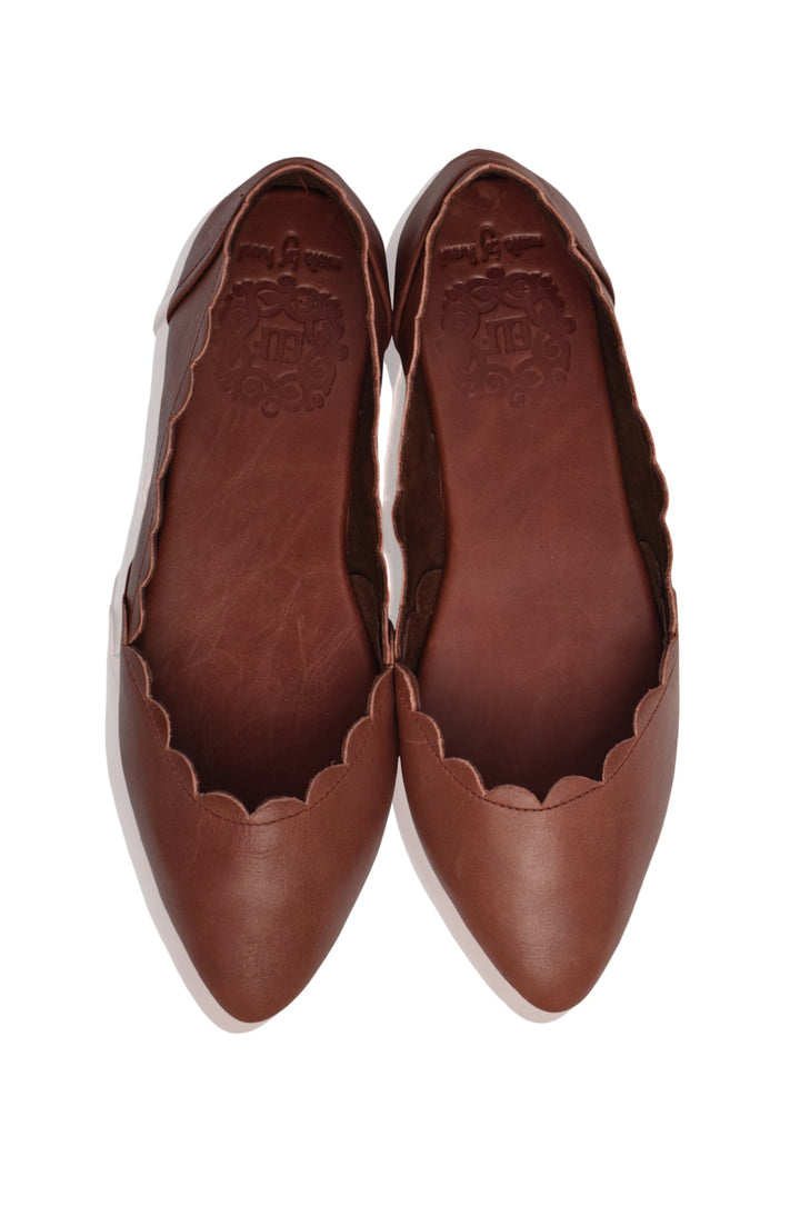 Valentina Leather Ballet Flats by ELF