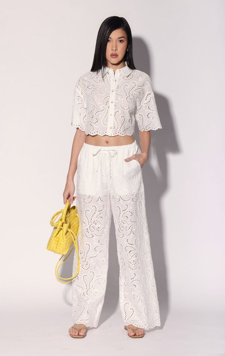 Lysander Pant, White Eyelet