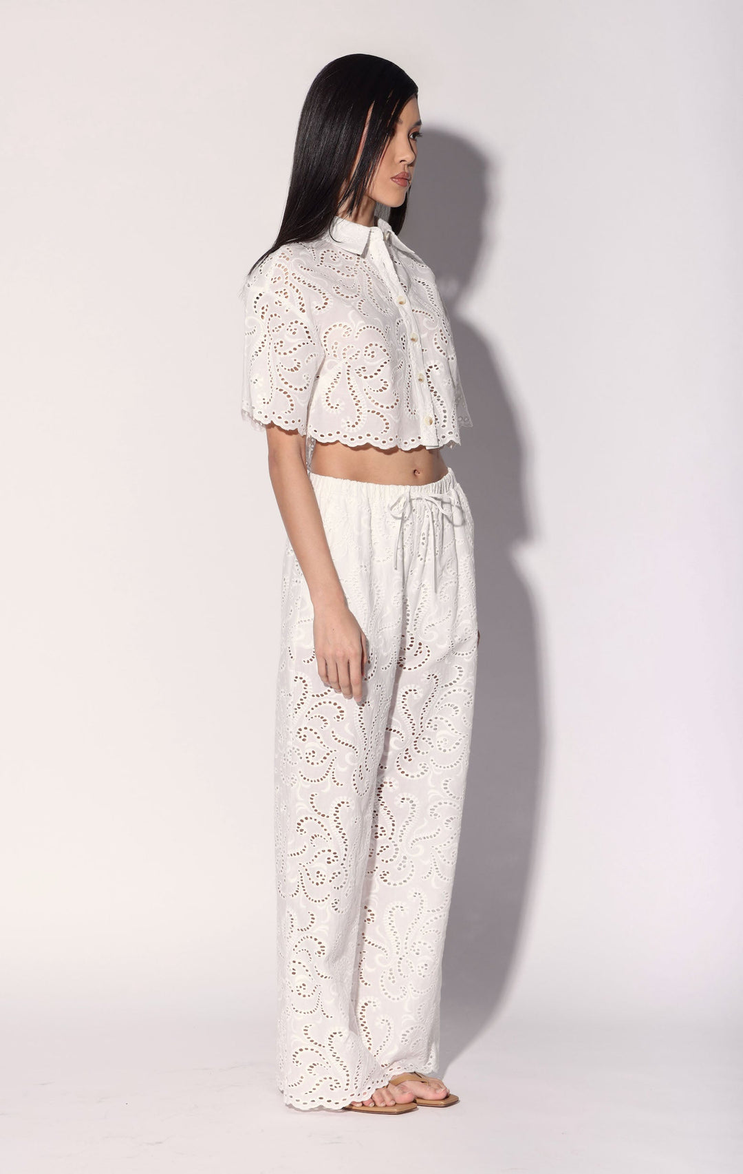 Lysander Pant, White Eyelet