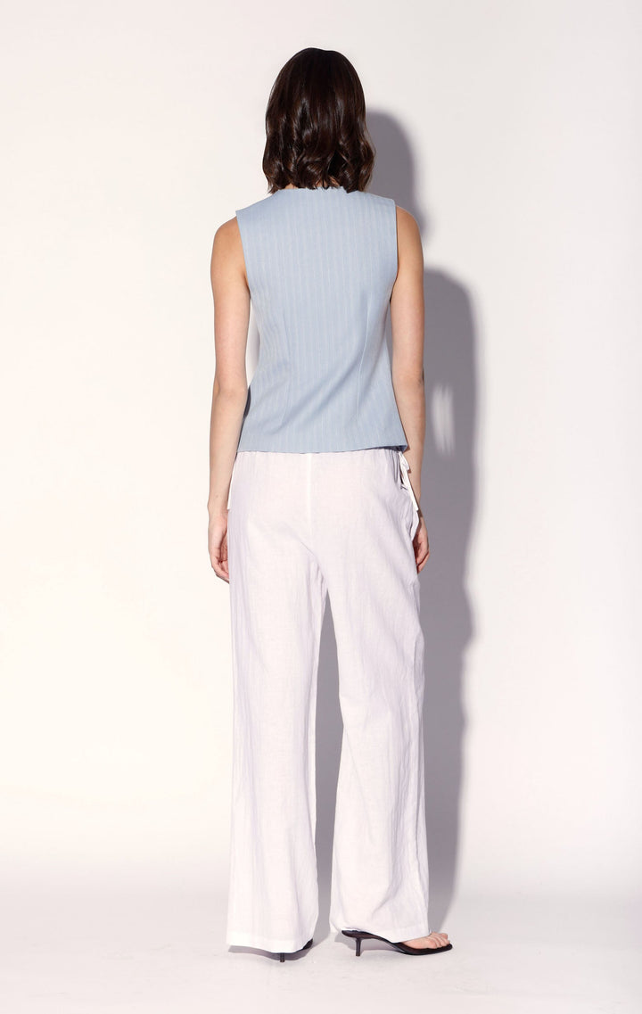 Starla Vest, Stone Pinstripe