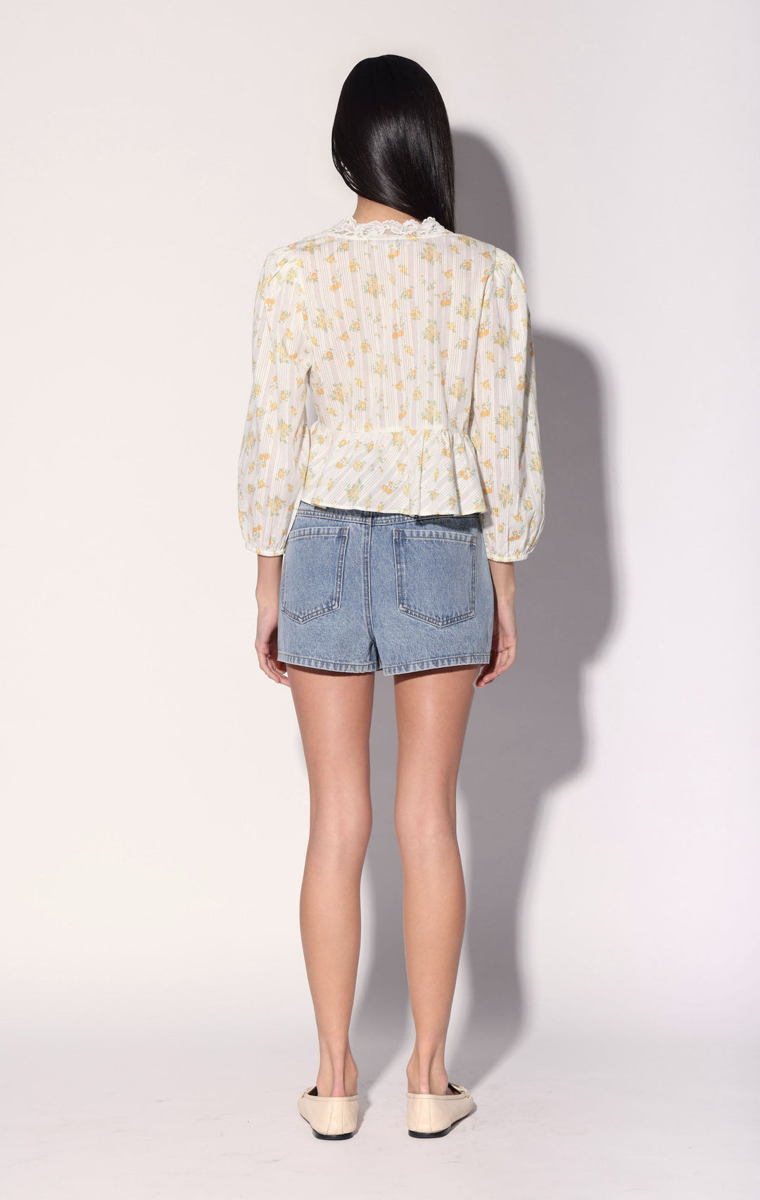 Charlene Top, Yellow Bouquet