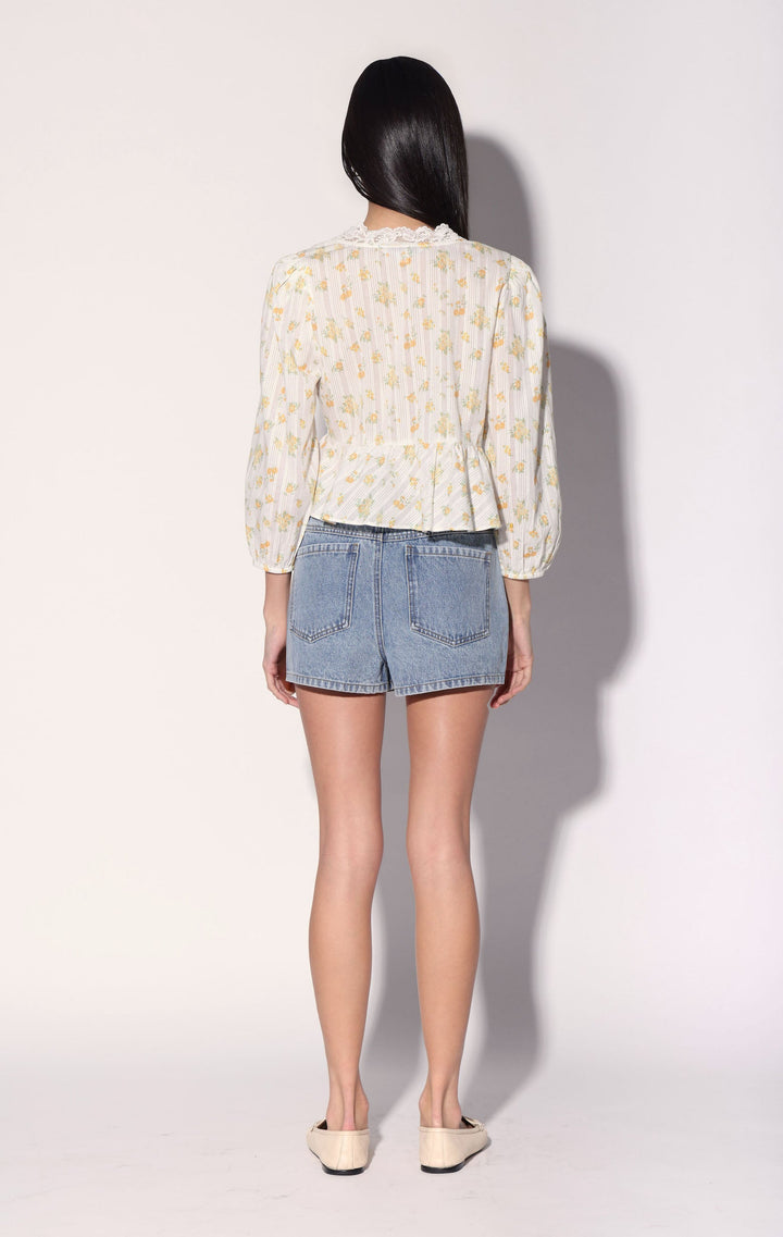 Charlene Top, Yellow Bouquet