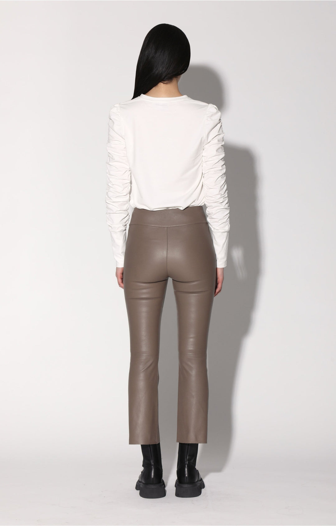 Luisa Pant, Sand - Stretch Leather by Walter Baker