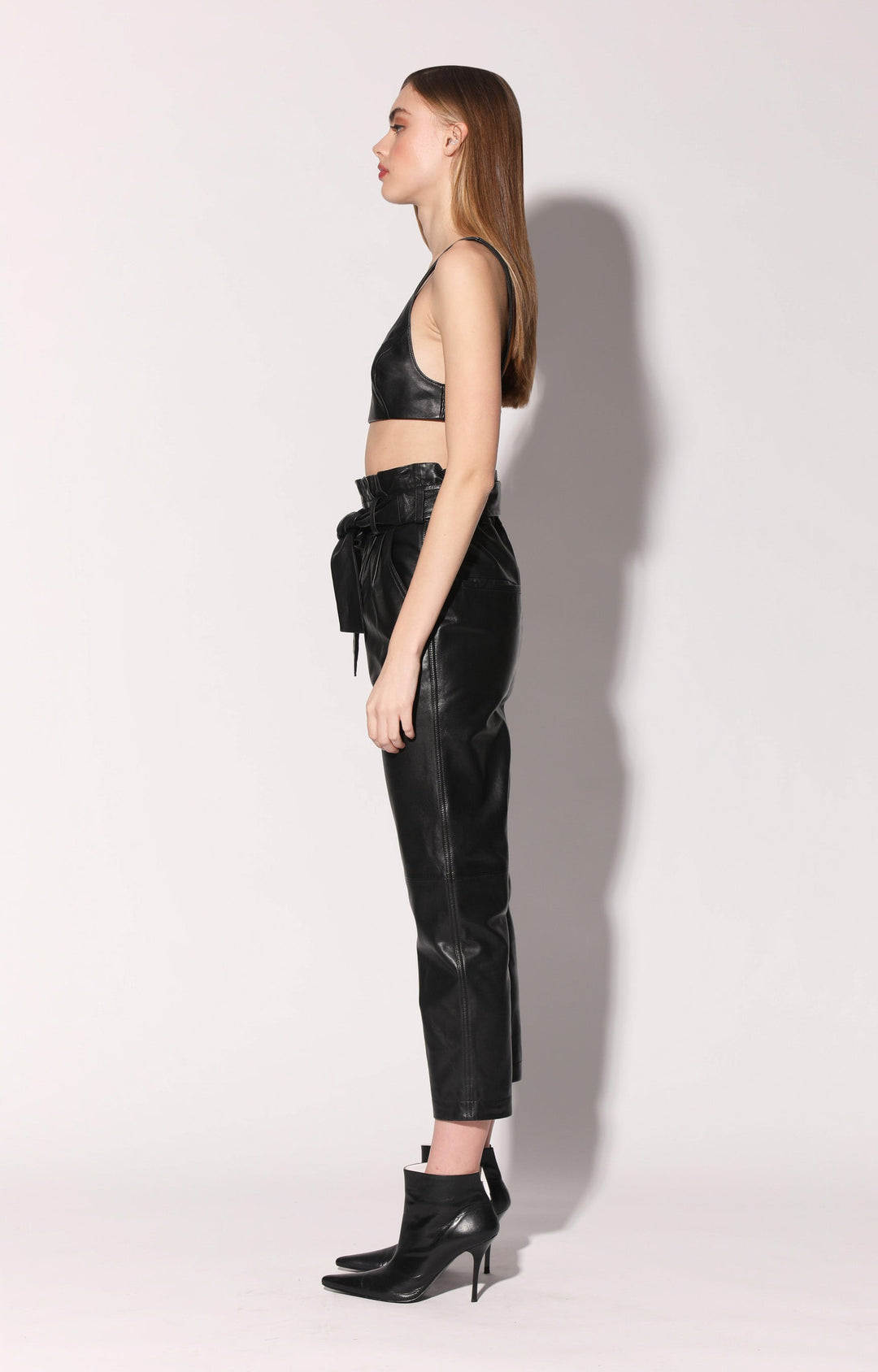 Maggie Pant, Black - Leather by Walter Baker