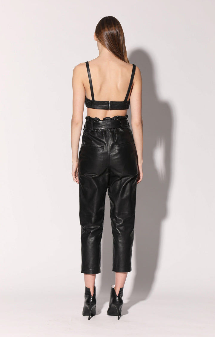 Maggie Pant, Black - Leather by Walter Baker