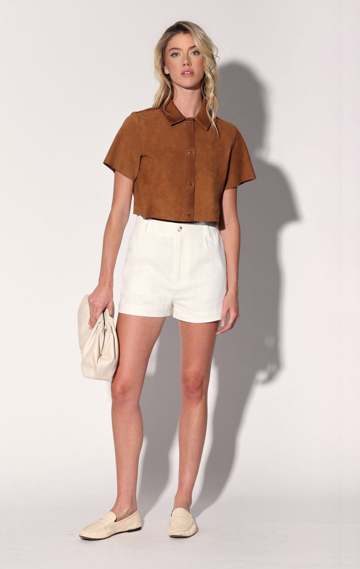 Karla Top, Oak Suede - Leather