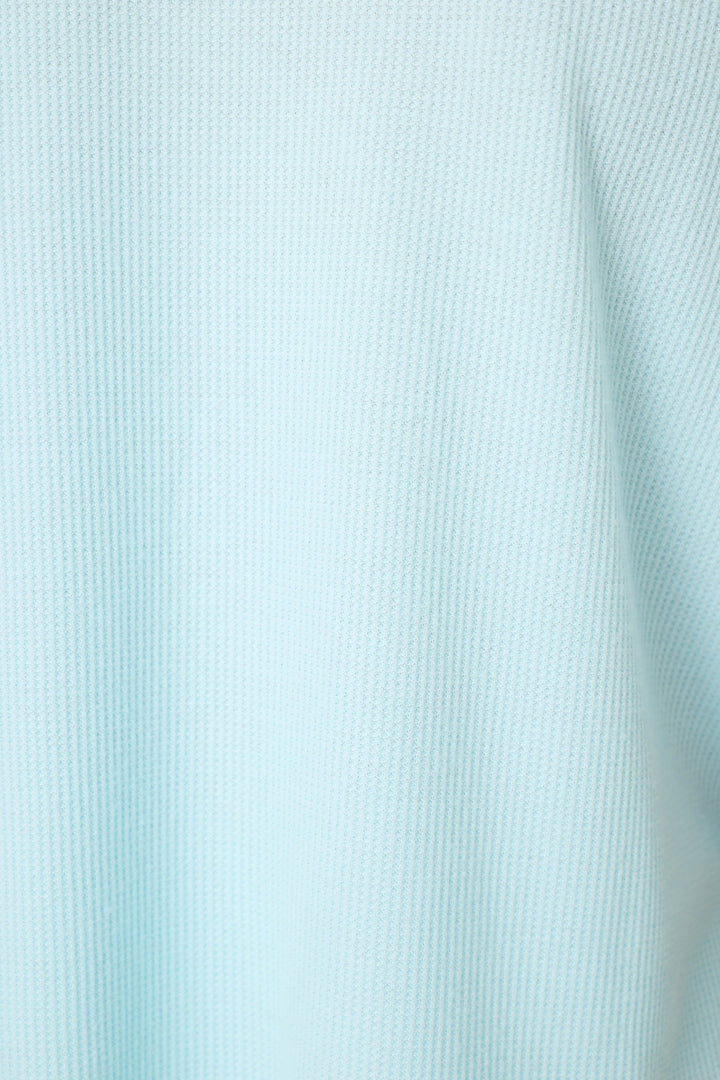 Weekend Waffles Crystal Blue Cropped Pajama Pants