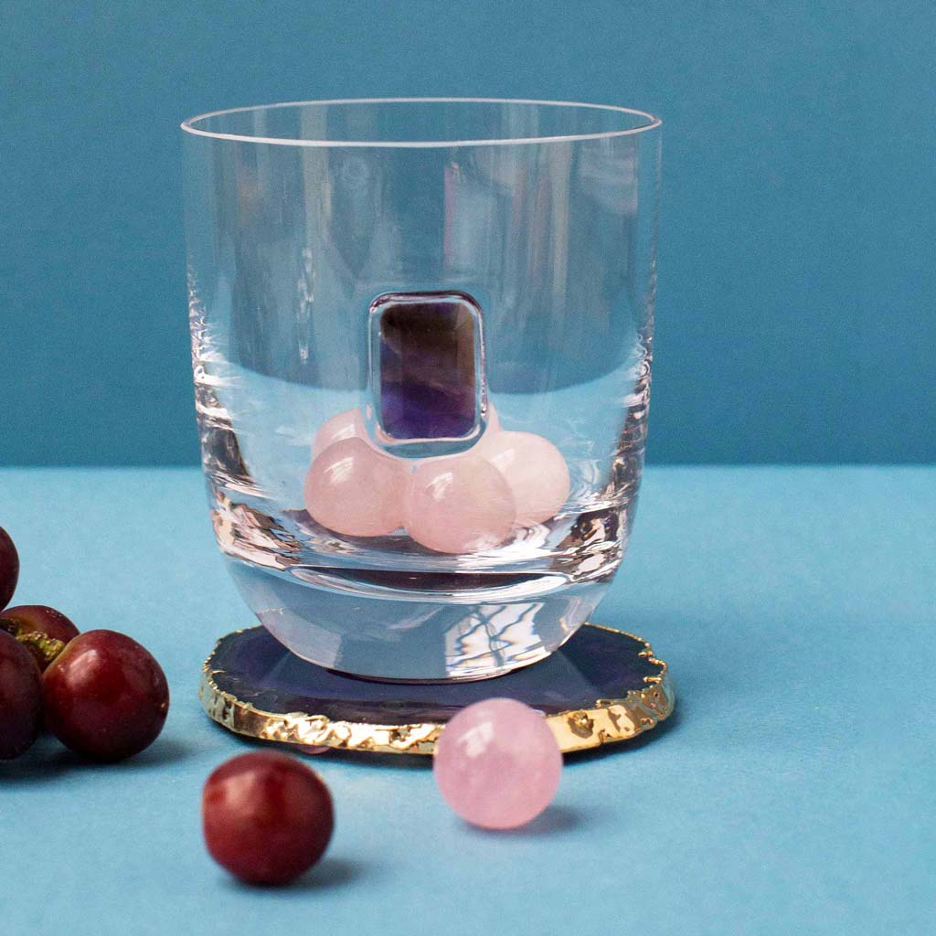 Vida Wine Gems, Rose Quartz, Set of 6 by ANNA New York