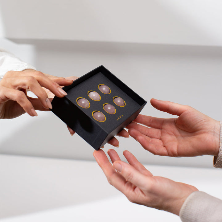 Vida Wine Gems, Rose Quartz, Set of 6 by ANNA New York