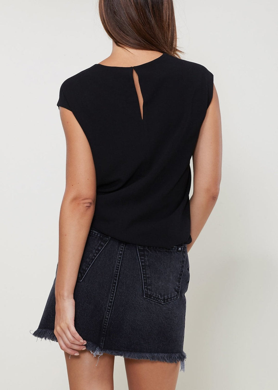 Ro & De Women's Snake Skin Print Cap Sleeve Top by Shop at Konus