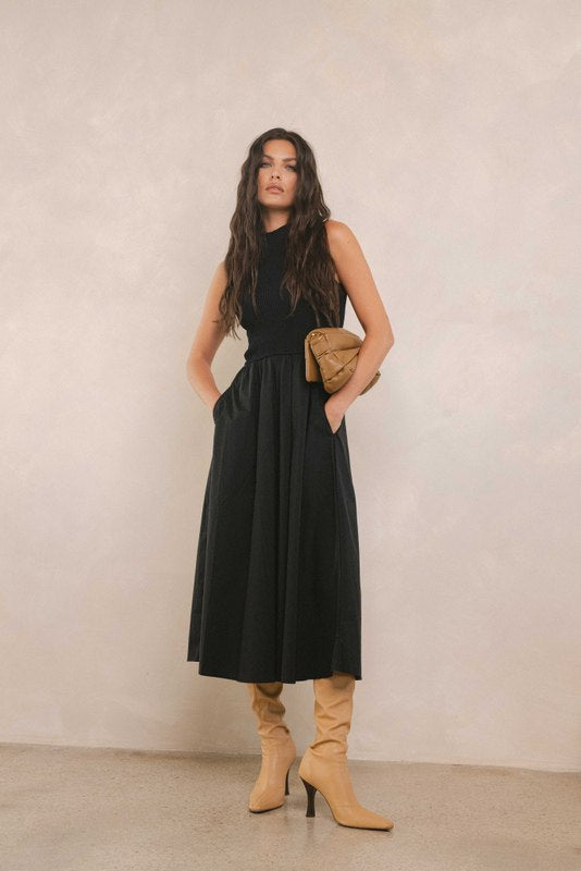 elsie maxi dress Elsie Maxi Dress Black/White