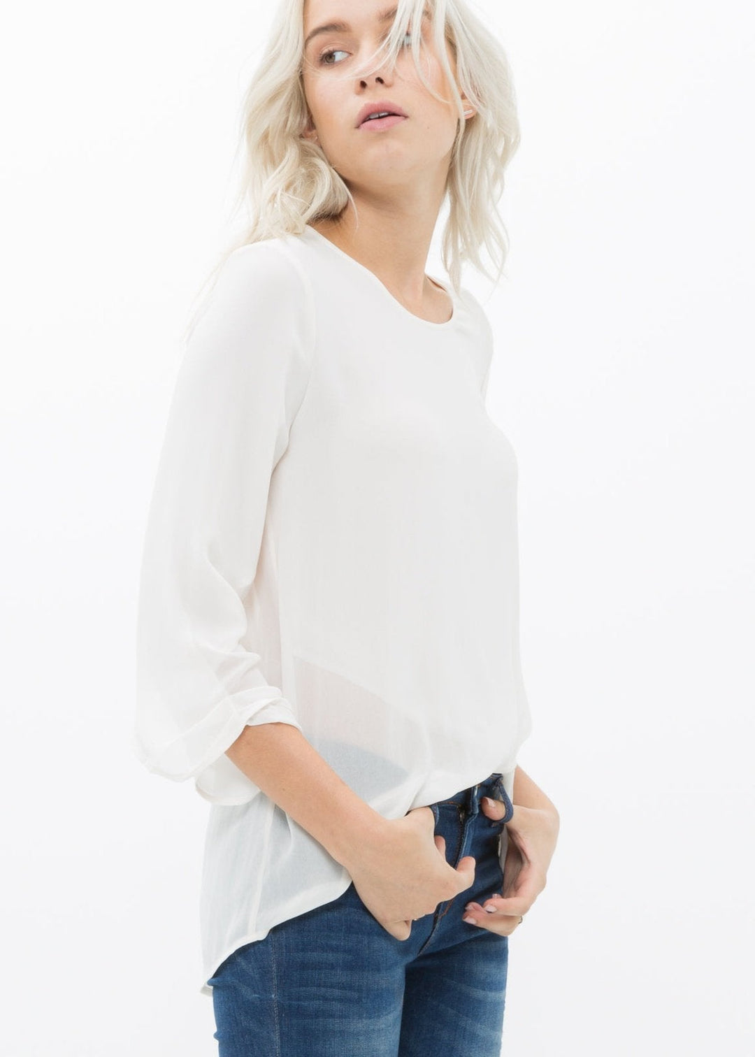Women's Cross Hem Blouse by Shop at Konus