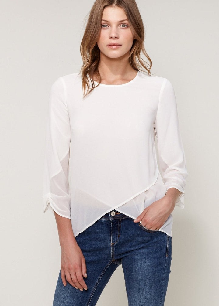 Women's Cross Hem Blouse by Shop at Konus