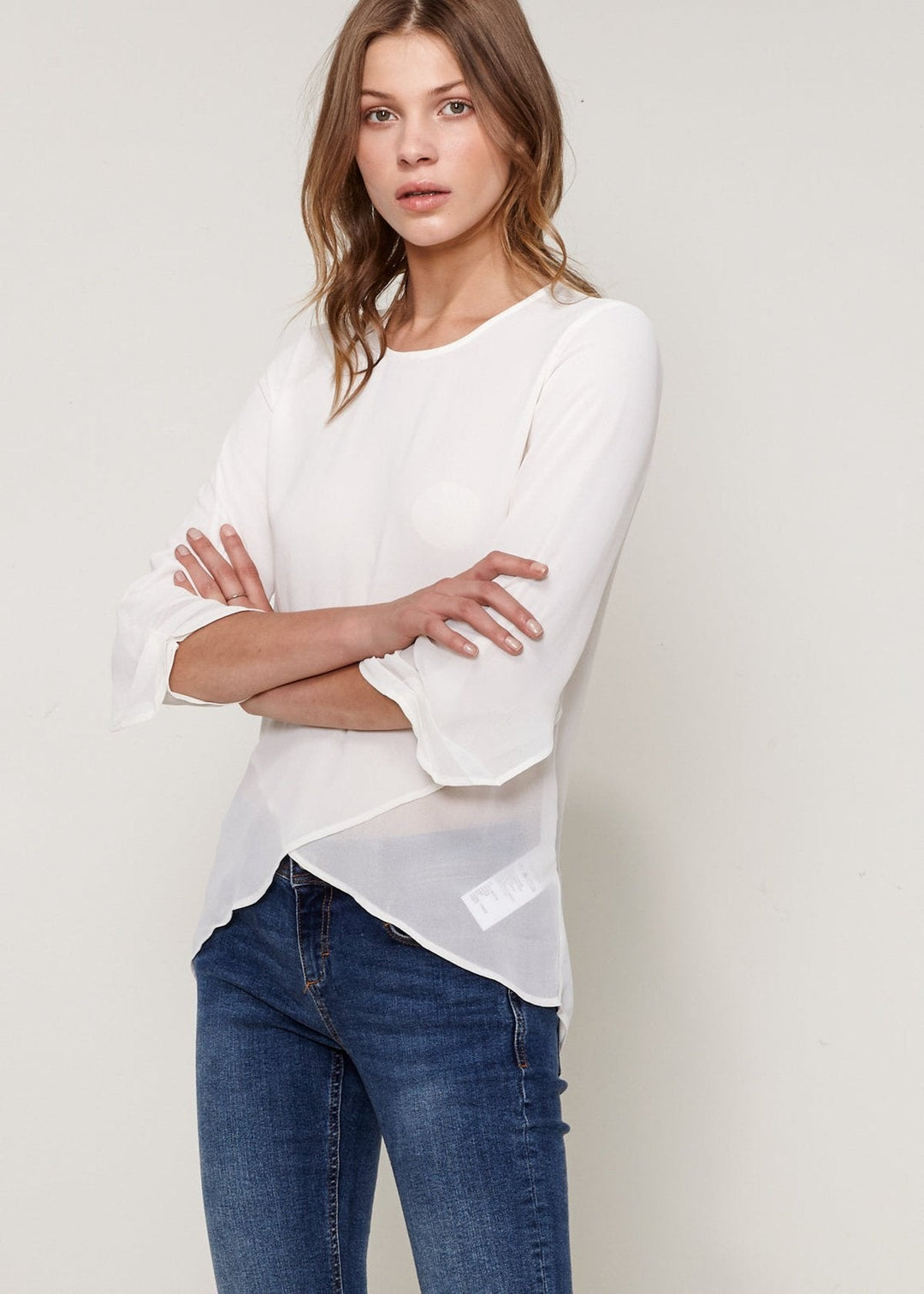 Women's Cross Hem Blouse by Shop at Konus