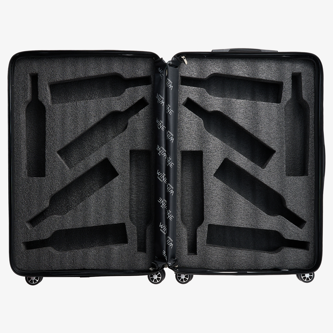 Wine Bottle Suitcase | Holds 12 Standard 750 ML Size Bottles