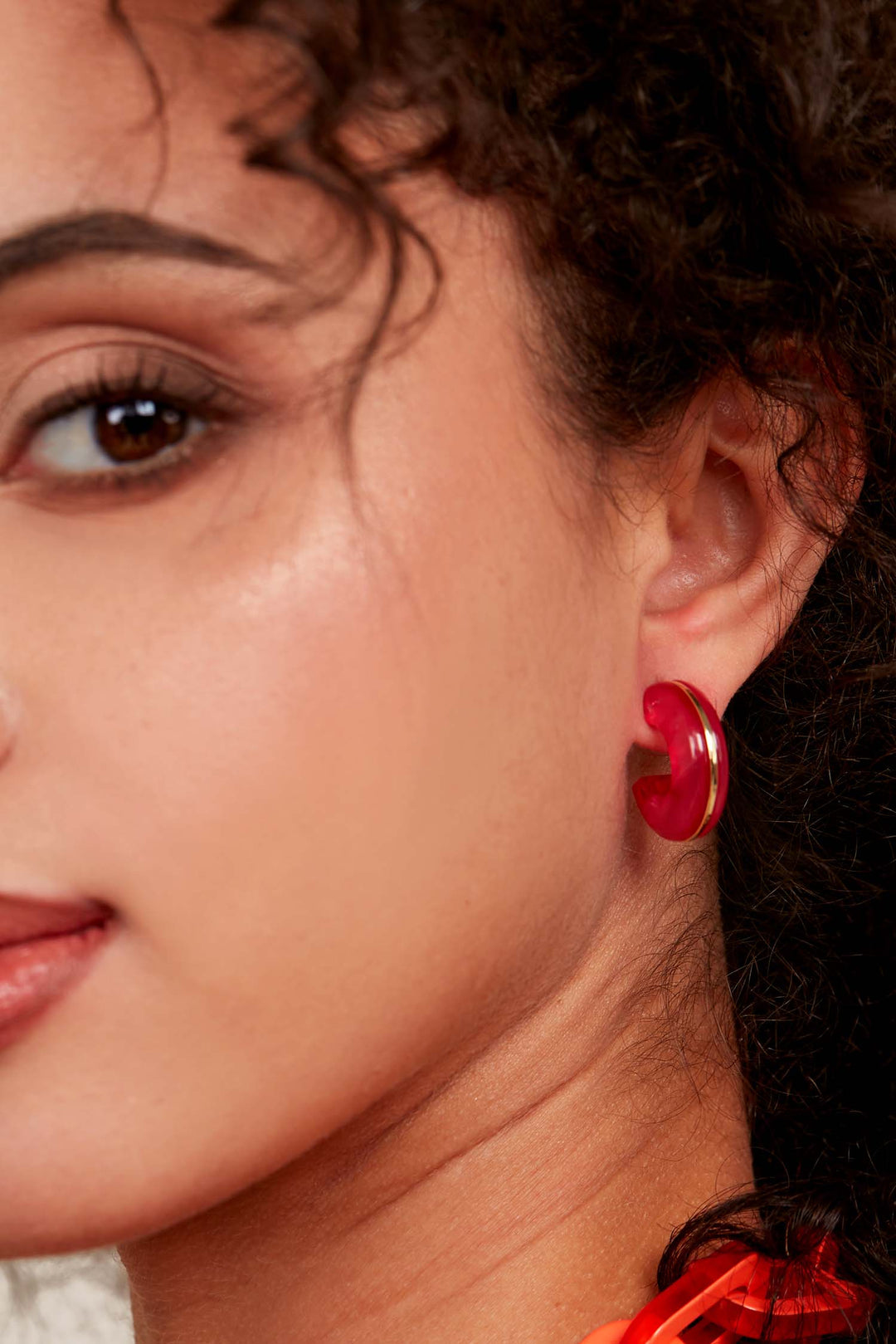 Charlotte Huggie Earring by ZENZII