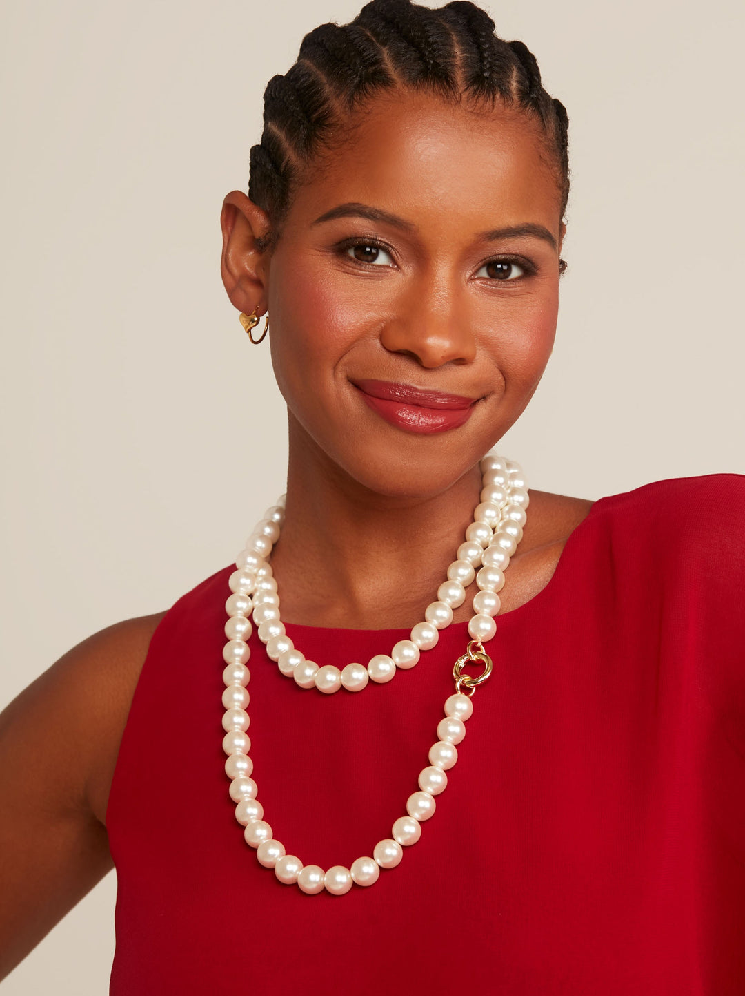 Fiona Pearl Crossbody Necklace by ZENZII