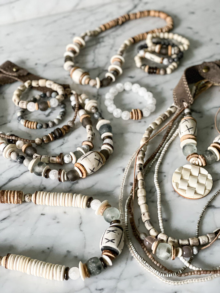 Trio Stack Bracelet Set | Stone