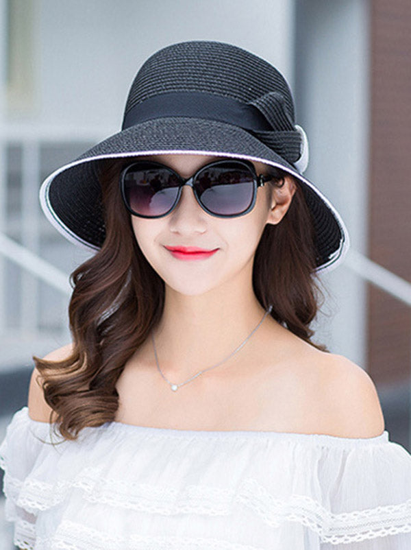 Original Bow Sun-Protection Dome Hat by migunica