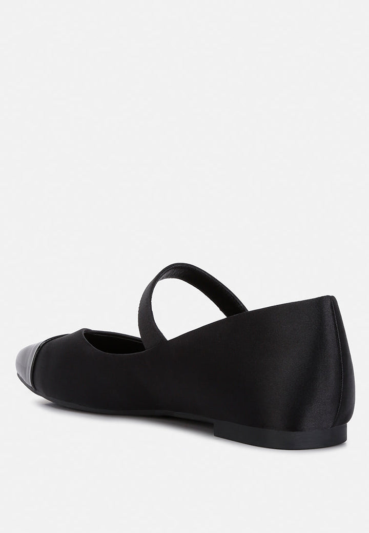 Albi Patent Toe Cap Satin Mary Jane by London Rag