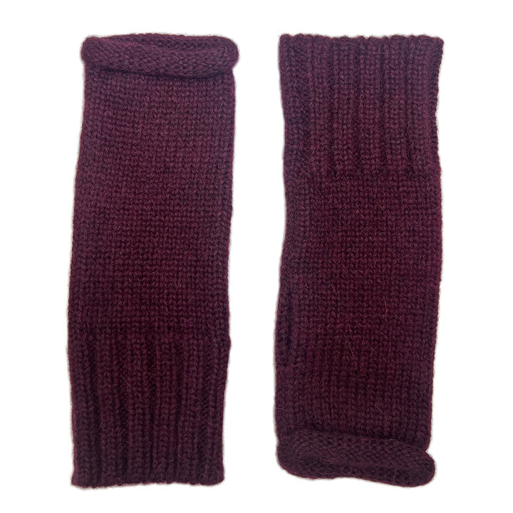 Wine Essential Knit Alpaca Gloves