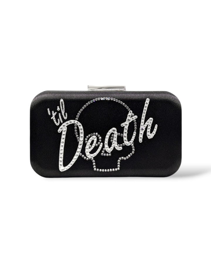 Raven "Til Death" Crystal Clutch