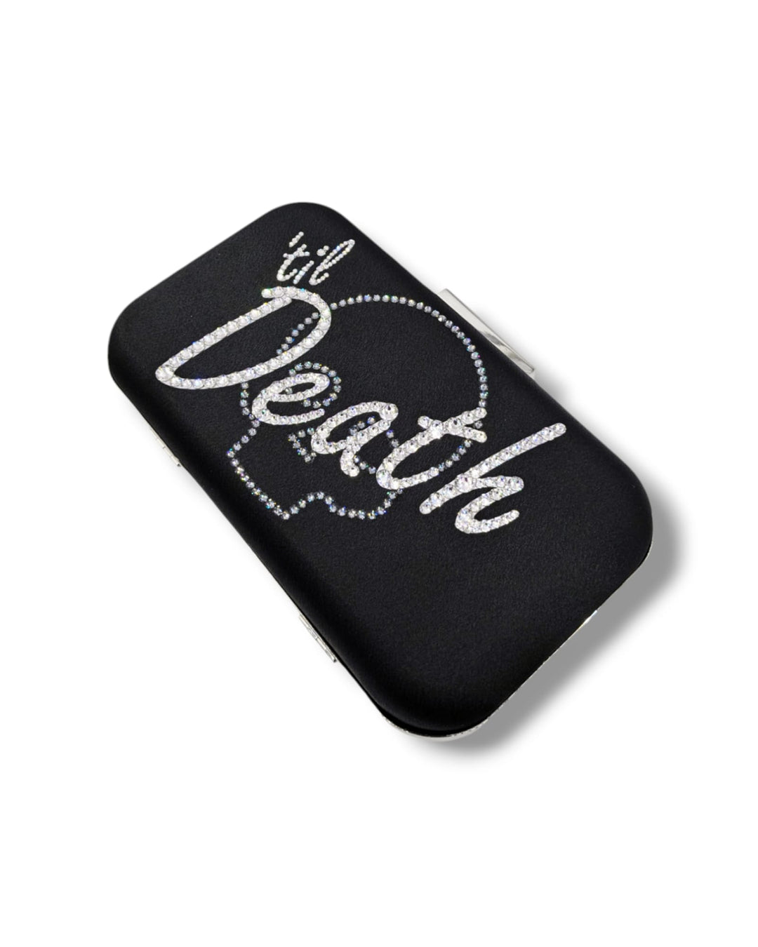 Raven "Til Death" Crystal Clutch