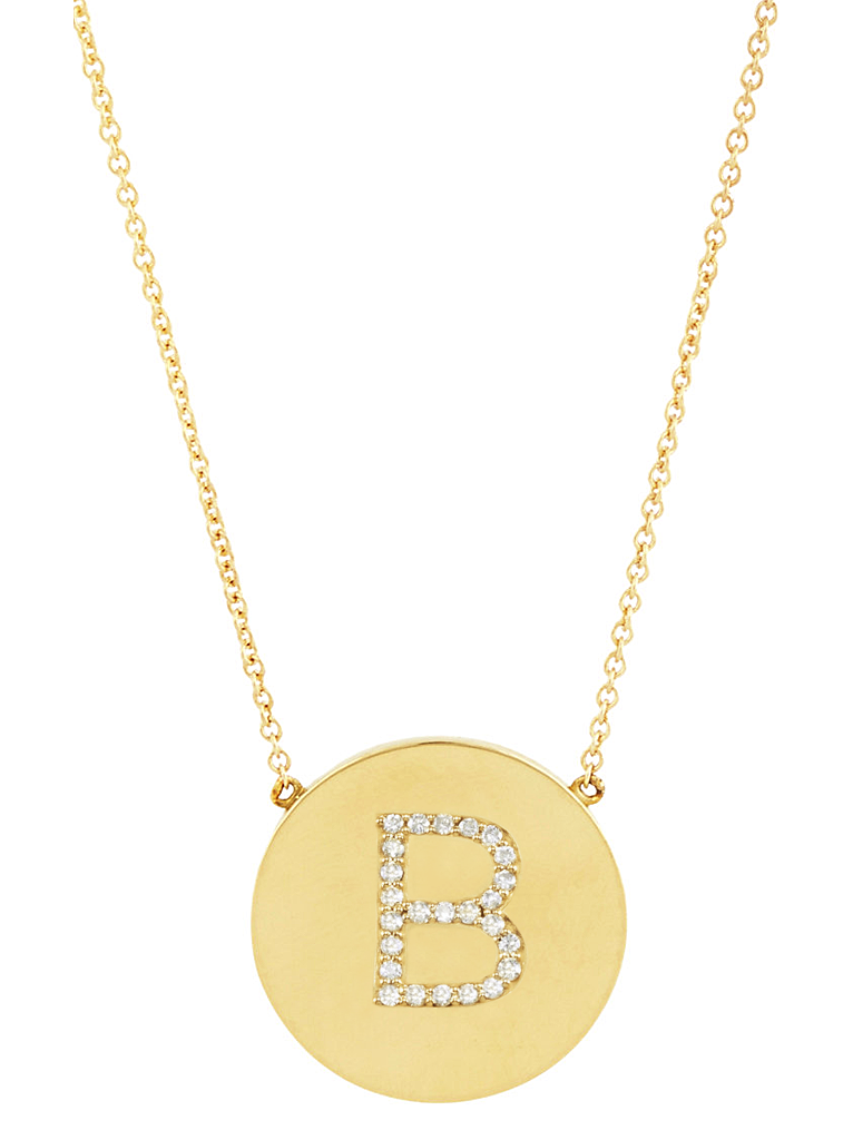 Round Initial Necklace